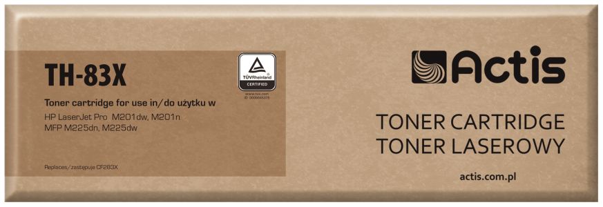 Toner ACTIS TH-83X (zamiennik HP 83X CF283X; Standard; 2200 stron; czarny)