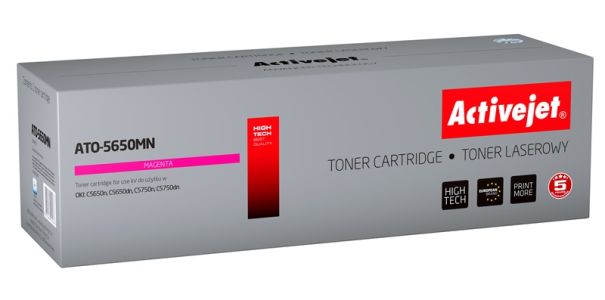 Toner Activejet ATO-5650MN (zamiennik OKI 43872306; Supreme; 6000 stron; czerwony)