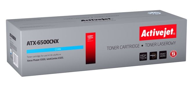 Toner Activejet ATX-6500CNX (zamiennik Xerox 106R01601; Supreme; 2500 stron; niebieski)