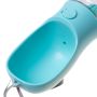 Tourist bottle for a dog, 350 ml - blue