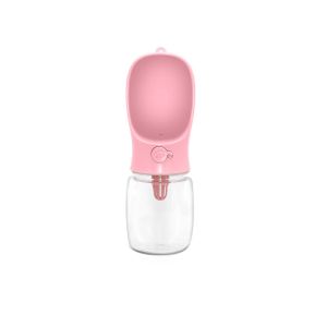 Tourist bottle for a dog, 350 ml - pink