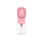 Tourist bottle for a dog, 350 ml - pink