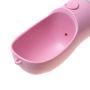 Tourist bottle for a dog, 550 ml - pink