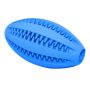 Toy rugby ball. Teether cleans teeth - light blue dog