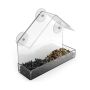 Transparent bird feeder for glass 15 × 15 × 6cm