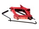 Trapezoidal car jack Q235 - red