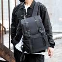 Travel backpack with space for a laptop - black