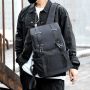 Travel backpack with space for a laptop - black