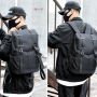 Travel backpack with space for a laptop - black