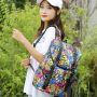 Travel backpack with space for a laptop - graffiti