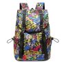 Travel backpack with space for a laptop - graffiti