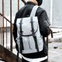 Travel backpack with space for a laptop - grey