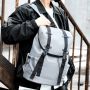 Travel backpack with space for a laptop - grey