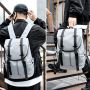 Travel backpack with space for a laptop - grey