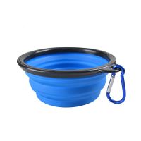 Traveling dog bowl - blue
