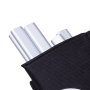 Triple laundry / linen basket - black