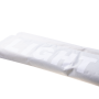 Triple linen / linen basket - white 