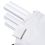 Triple linen / linen basket - white 
