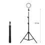 Tripod with LED ring light for recording videos, make-up
