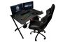 Trust GXT 711 computer desk Black
