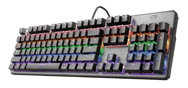 Trust GXT 865 Asta keyboard USB QWERTY Black