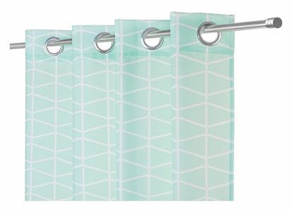 Tuckano Pattern curtain LIQUORICE mint color 140x250