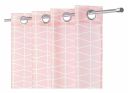 Tuckano Pattern curtain LIQUORICE pale pink 140x250