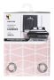 Tuckano Pattern curtain LIQUORICE pale pink 140x250