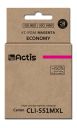 Tusz ACTIS KC-551M (zamiennik Canon CLI-551M; Standard; 12 ml; czerwony)