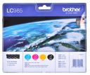 Tusz Brother zestaw LC985VALBP=LC-985VALBP, zawiera CMYBK, LC985C+LC985M+LC985Y+LC985BK