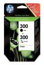 Tusz HP zestaw HP 300+HP 300, HP300+HP300=CN637EE, zawiera czarny i kolor, CC640EE+CC643EE