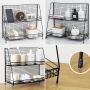 Two-level, standing bookcase / shelf - black