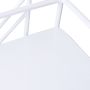Two-tier shelf for cosmetics - white
