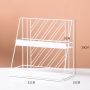 Two-tier shelf for cosmetics - white