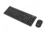 uGo UZB-1439 keyboard RF Wireless + USB QWERTY UK International Black