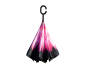 Umbrella, inverted non-dripping New - black and pink
