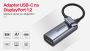 UNITEK ADAPTER USB-C - DP 1.2 4K@60HZ, ALU, 15CM