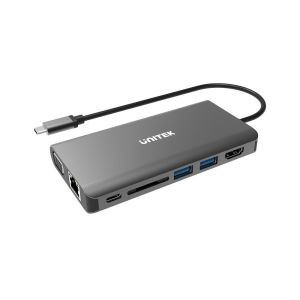 UNITEK D1019A interface hub USB 3.2 Gen 1 (3.1 Gen 1) Type-C 5000 Mbit/s Grey