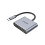 UNITEK D1049A interface hub USB 2.0 Type-C 480 Mbit/s Silver