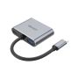 UNITEK D1049A interface hub USB 2.0 Type-C 480 Mbit/s Silver