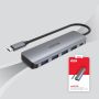 UNITEK H1107B interface hub USB 3.2 Gen 1 (3.1 Gen 1) Type-C 5000 Mbit/s Grey