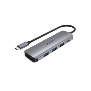 UNITEK H1107D interface hub USB 3.2 Gen 1 (3.1 Gen 1) Type-C 5000 Mbit/s Grey