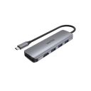 UNITEK H1107F interface hub USB 3.2 Gen 1 (3.1 Gen 1) Type-C Grey