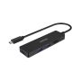 UNITEK H1108B interface hub USB 3.2 Gen 1 (3.1 Gen 1) Type-C 5000 Mbit/s Black