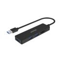 UNITEK HUB USB 3X3.1 GEN 1, SD MICROSD, H1108A
