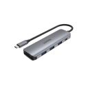 UNITEK HUB USB-C 3XUSB 3.1 GEN1, PD 100W, SD/MSD