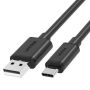 UNITEK KABEL USB-A 2.0 - USB-C, 1,5M, C14067BK