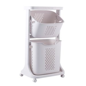 Universal 2-tier wheeled baskets