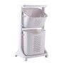 Universal 2-tier wheeled baskets