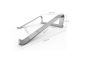 Universal laptop stand - gray